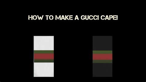 How to make a GUCCI cape/banner in Minecraft! 